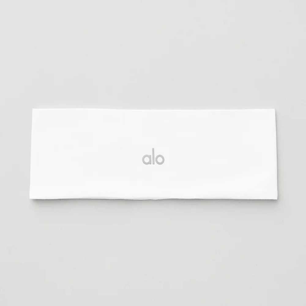 Alo Yoga Performance Conquer Headband NWT White